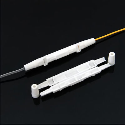 1 Port Mini FTTH Drop Cable Splice Protection Box White Round Open Type PP